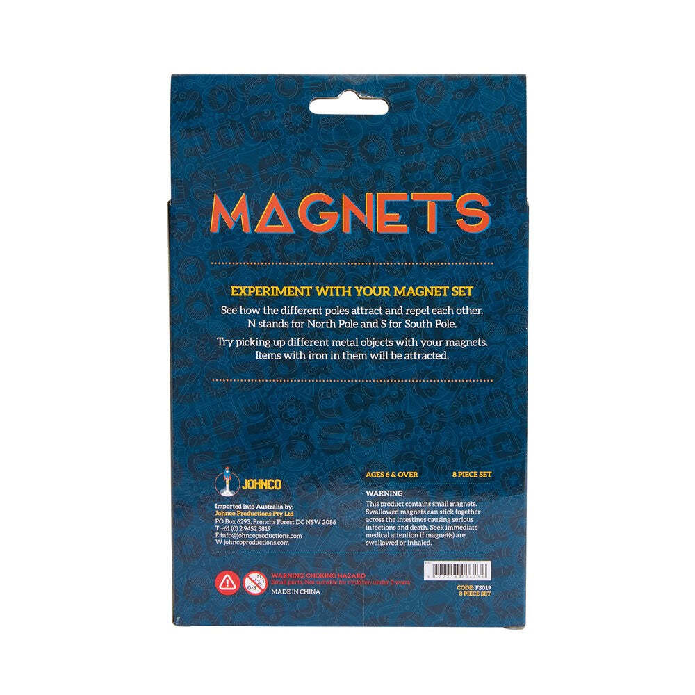 8pc Johnco Magnetic Set Kids/Toddler Activity Toy 6y+