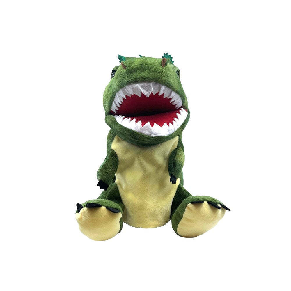 2PK Johnco 29x29cm T-Rex Plush Kids/Child Hand Puppet Green 3y+