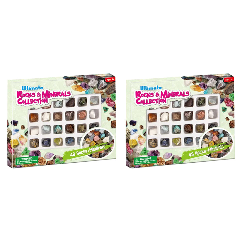 96pc Johnco Ultimate Rocks & Minerals Educational Geological Collection 8y+