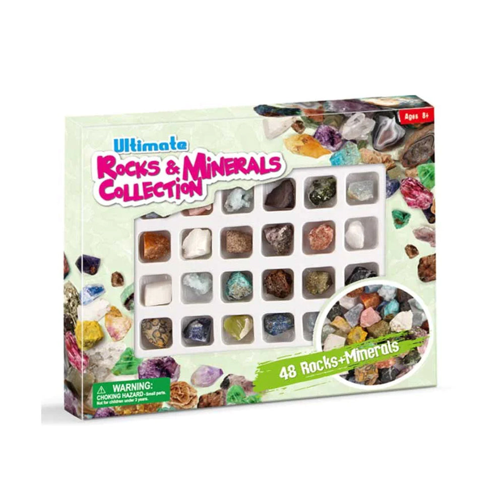 96pc Johnco Ultimate Rocks & Minerals Educational Geological Collection 8y+