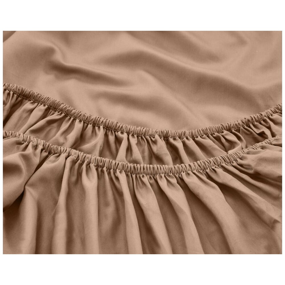 Grosvenor House 500TC Egyptian Cotton Fitted Bed Sheet Only Clay
