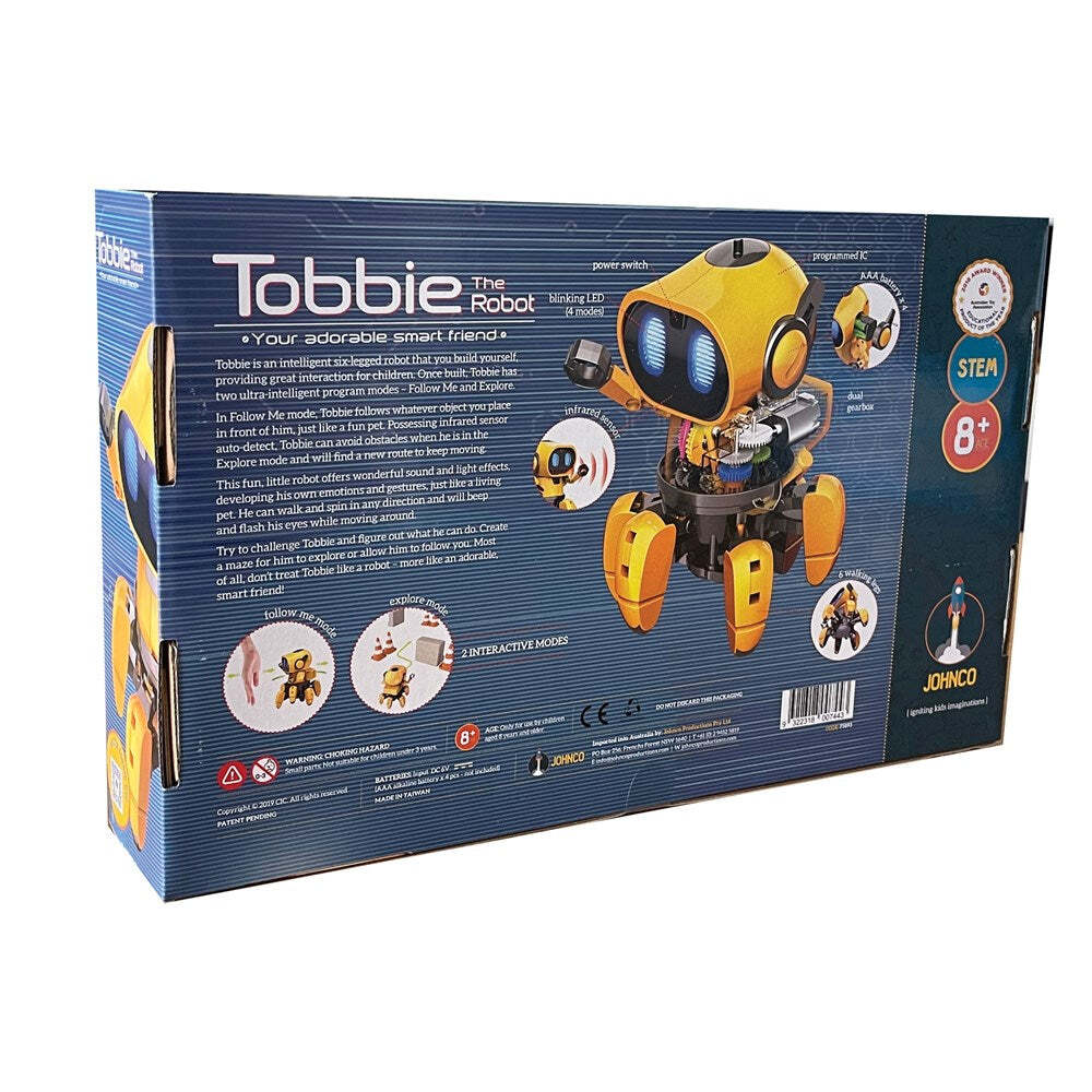 Johnco Tobbie The Robot Build/Play Kids Learning Toy 8y+