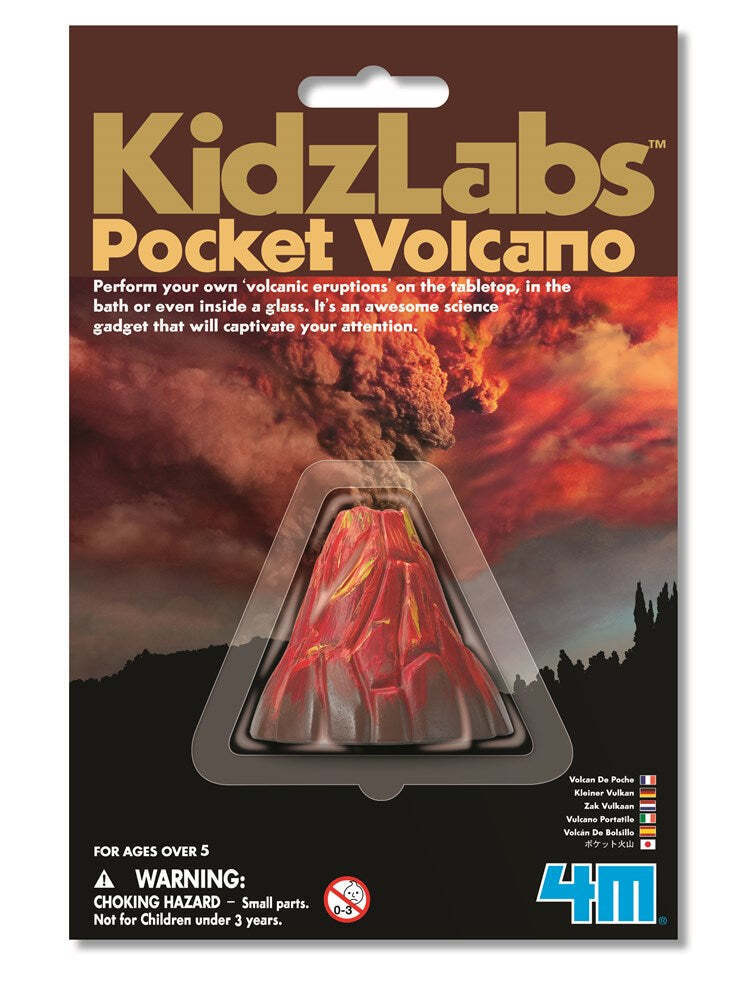2PK 4M KidzLabs Pocket Volcano Experiment Kids Learning Toy 5y+