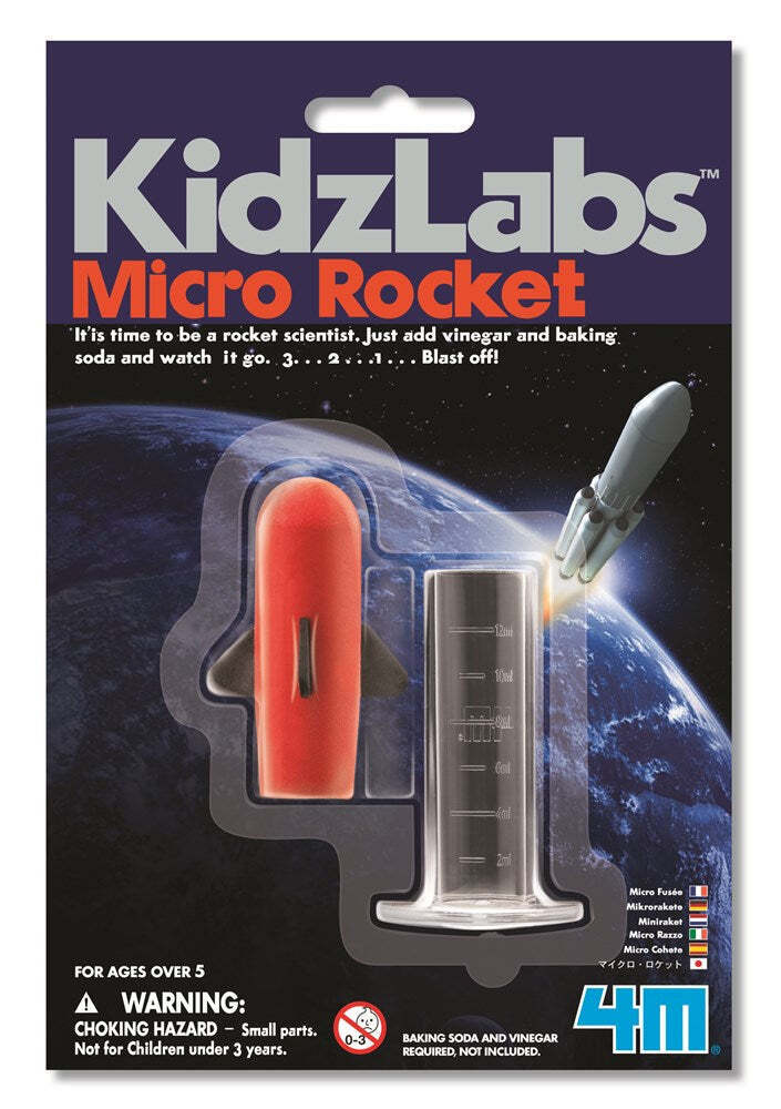 2PK 4M KidzLabs Micro Rocket Educational Kids Toy 5y+