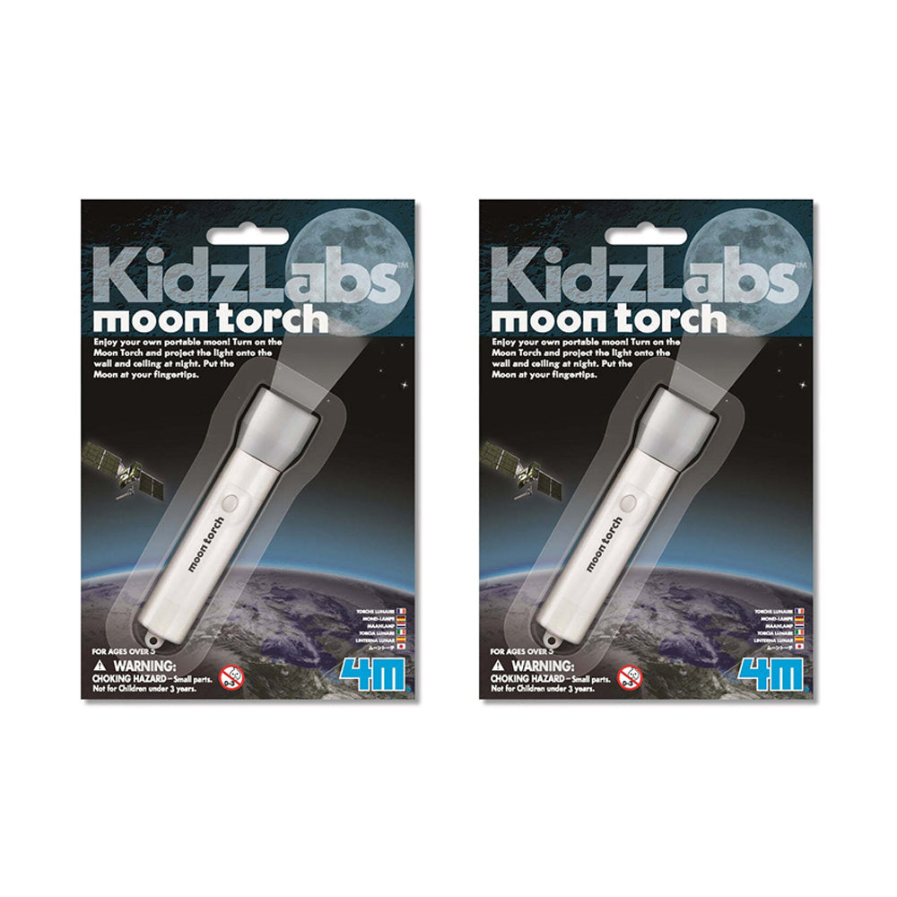 2PK 4M KidzLabs Moon Torch Educational Kids/Toddler Toy 5y+