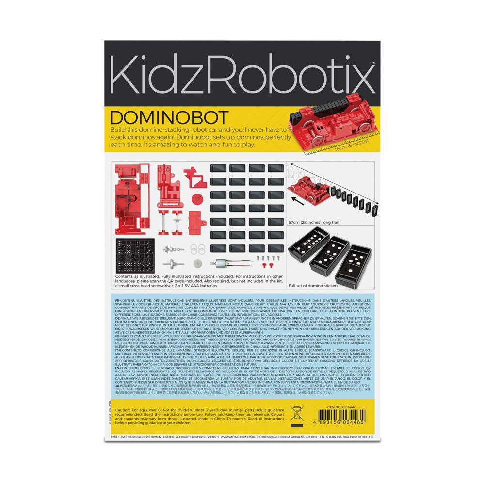 4M KidzRobotix Dominobot Stackung Robot Kids Toy 8y+