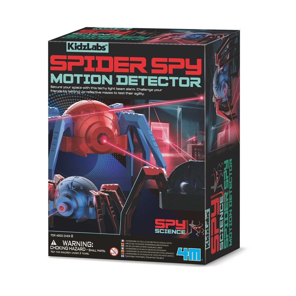 4M Kidzlabs Spider Spy Motion Detector STEM Toy Kids 8y+