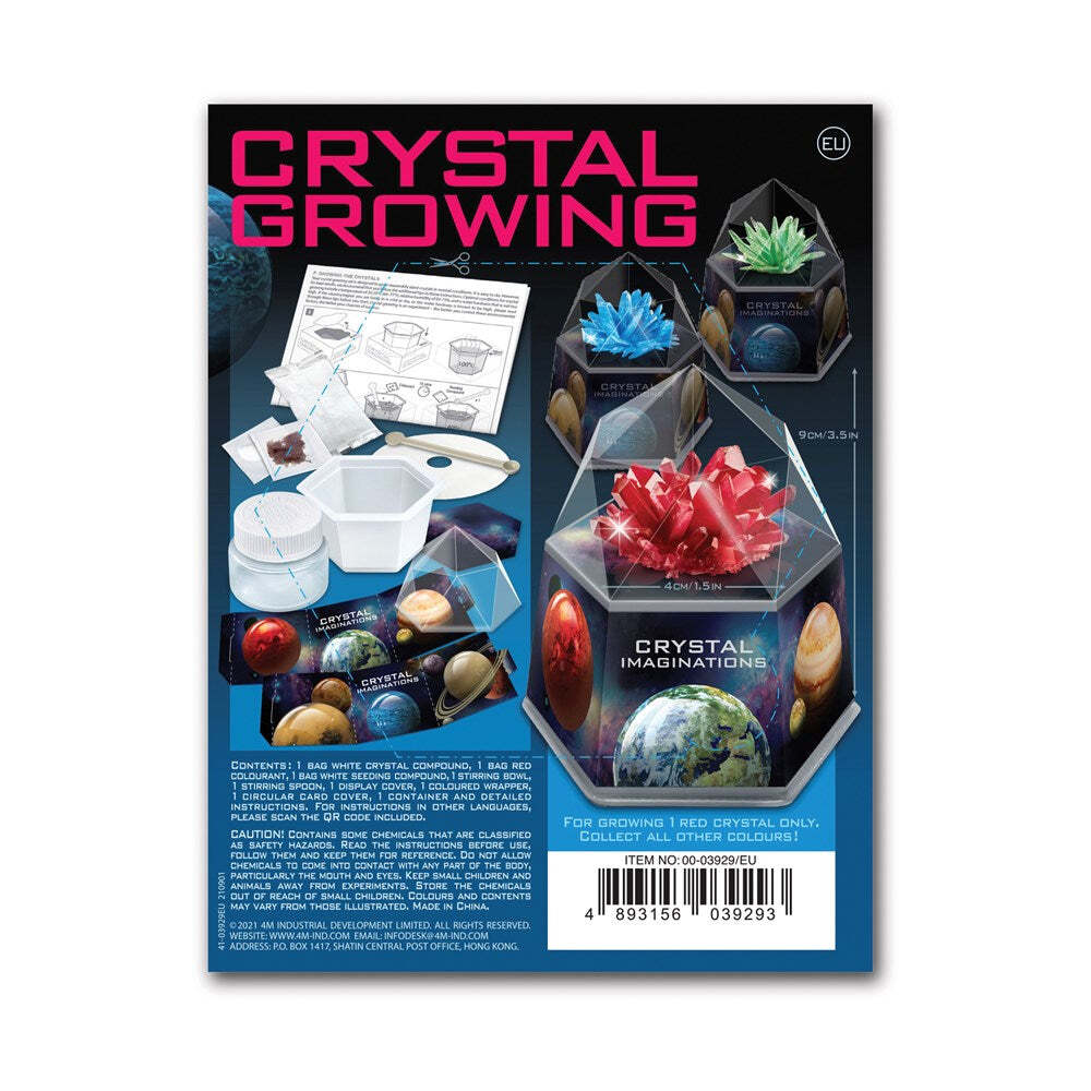 4M Crystal Growing Kit Space Gem Kids Toy 10y+ - Red