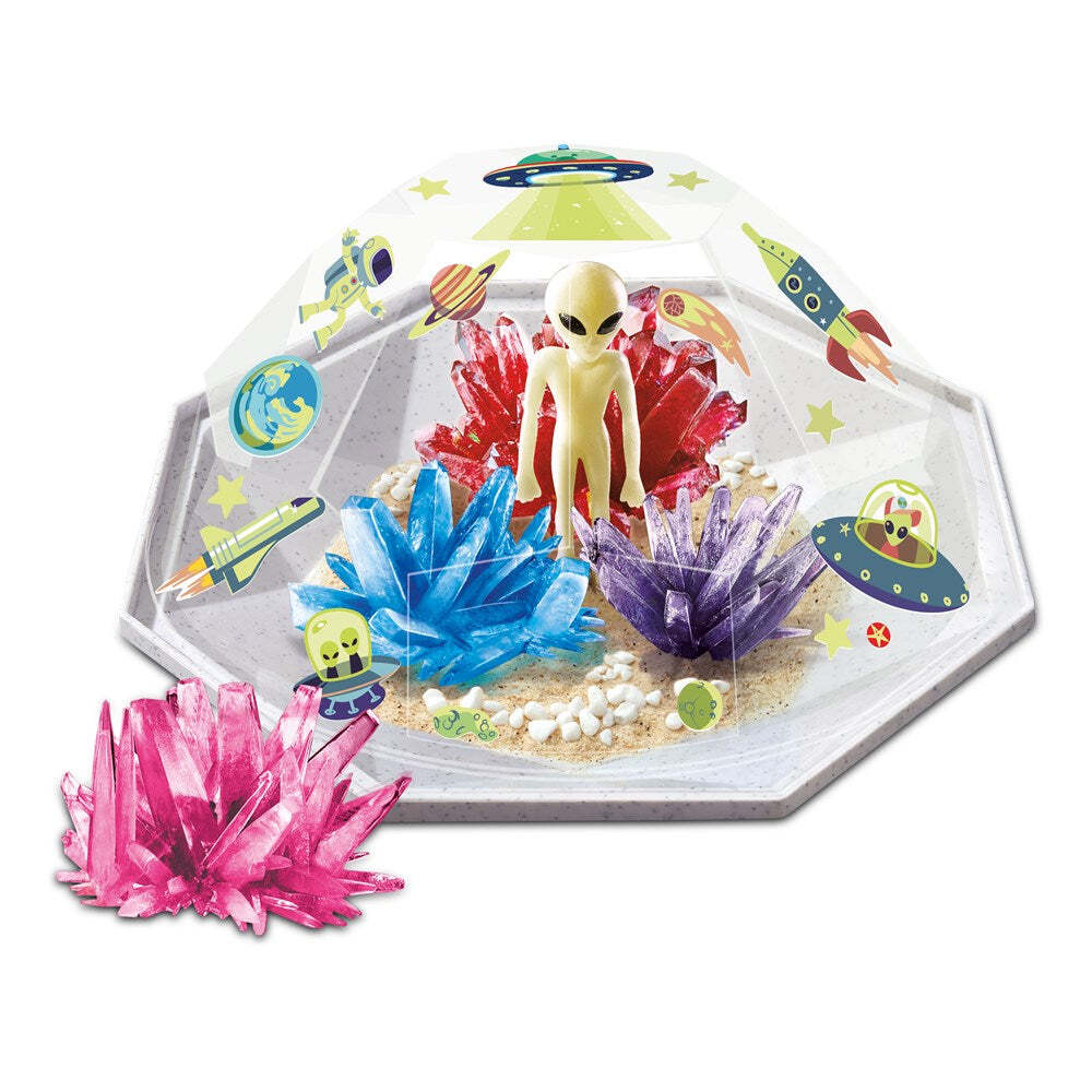 4M Crystal Growing Outer Space Crystal Terrarium Kids Toy 10y+