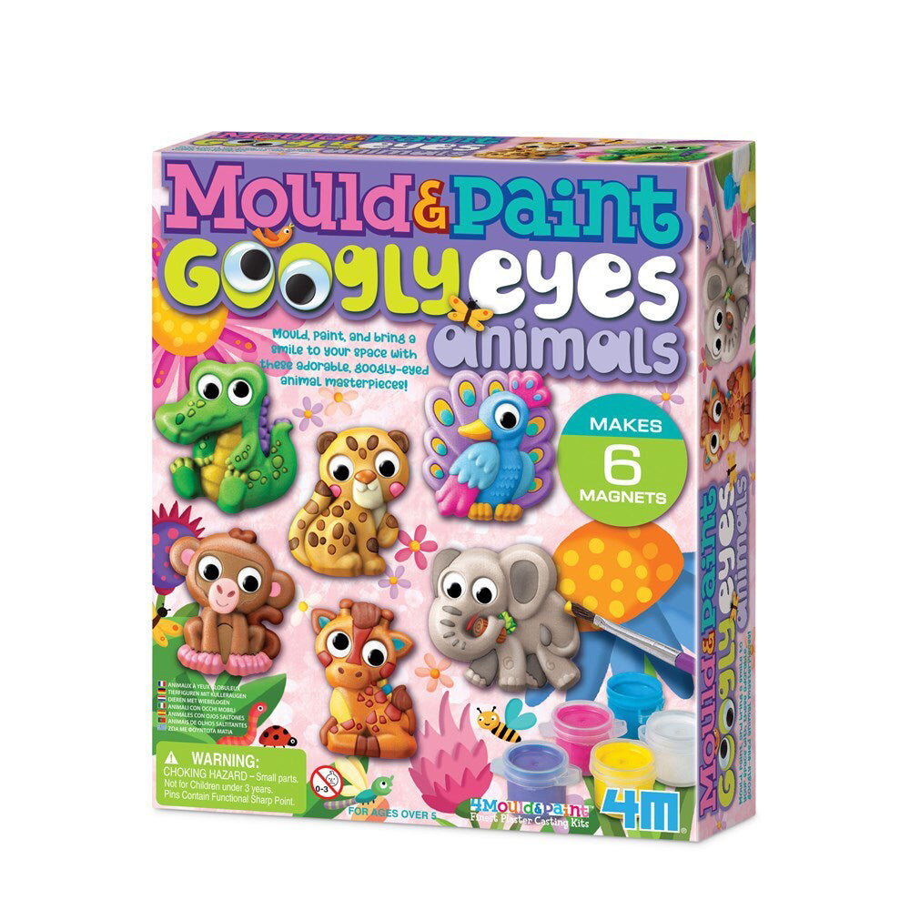 4M Mould & Paint Googly Eyes Animals Kids Craft Kit 5y+