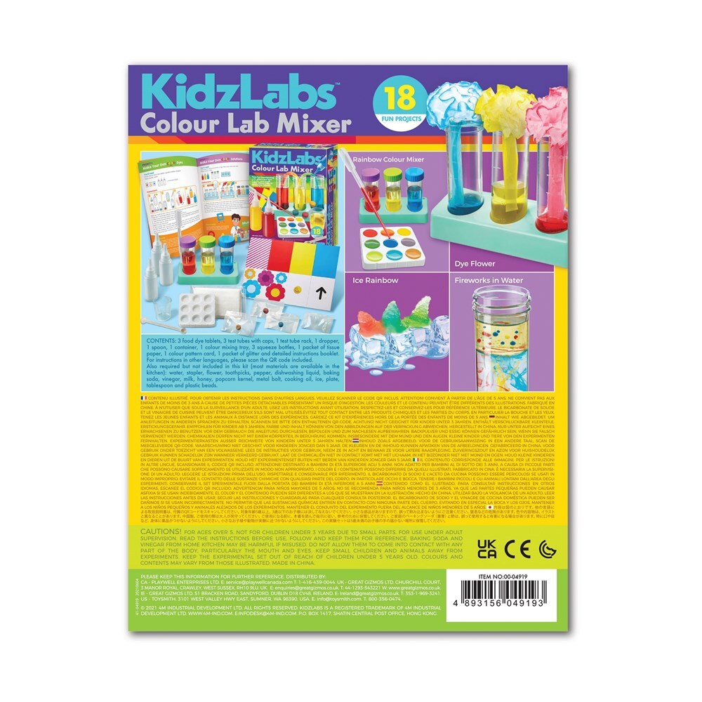 4M KidzLabs Colour Lab Mixer Kids/Toddler Activity 5y+