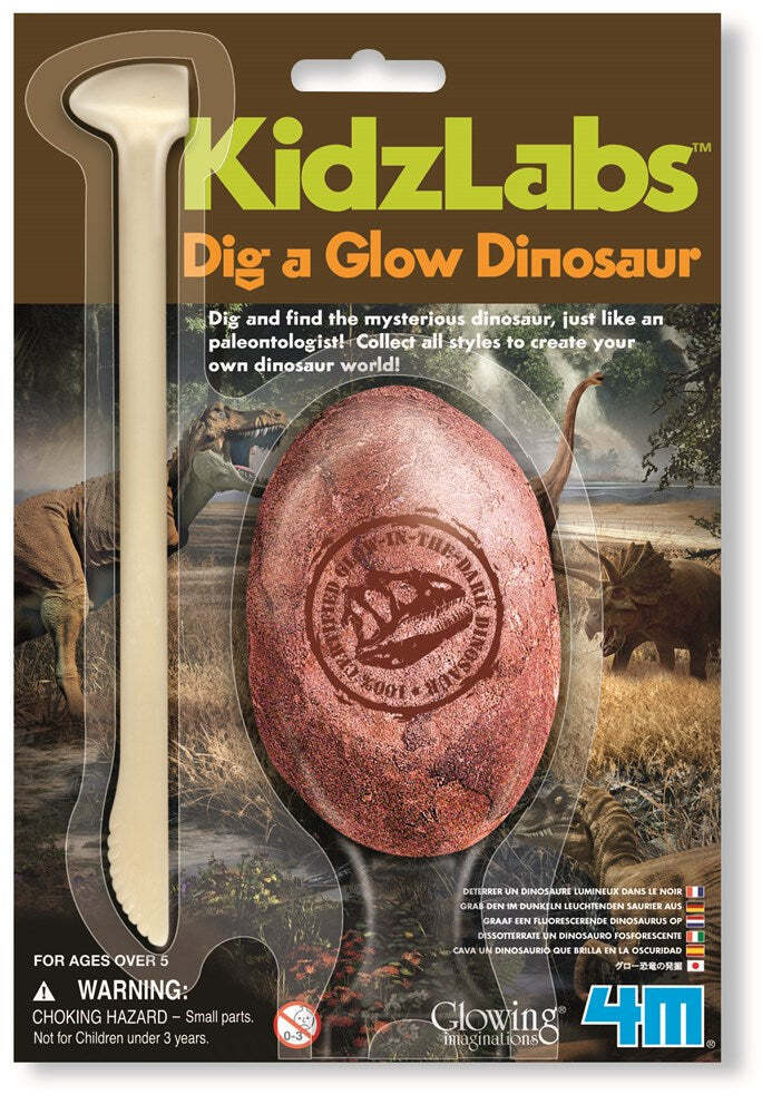 2PK 4M Dig a Glow Dinosaur S Kids/Toddler Activity Toy 5y+