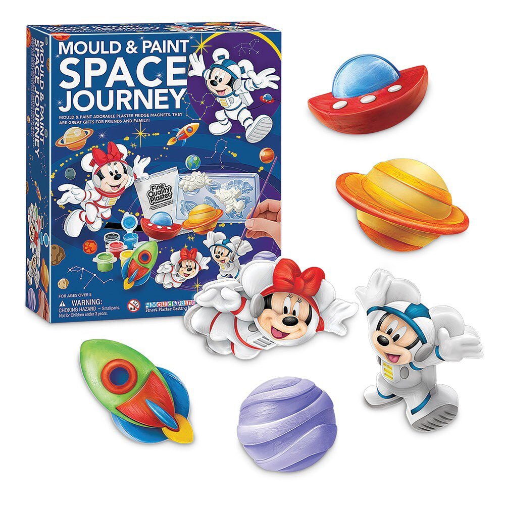 2PK 4M Mould & Paint Disney Space Journey Kids Craft Kit 5y+