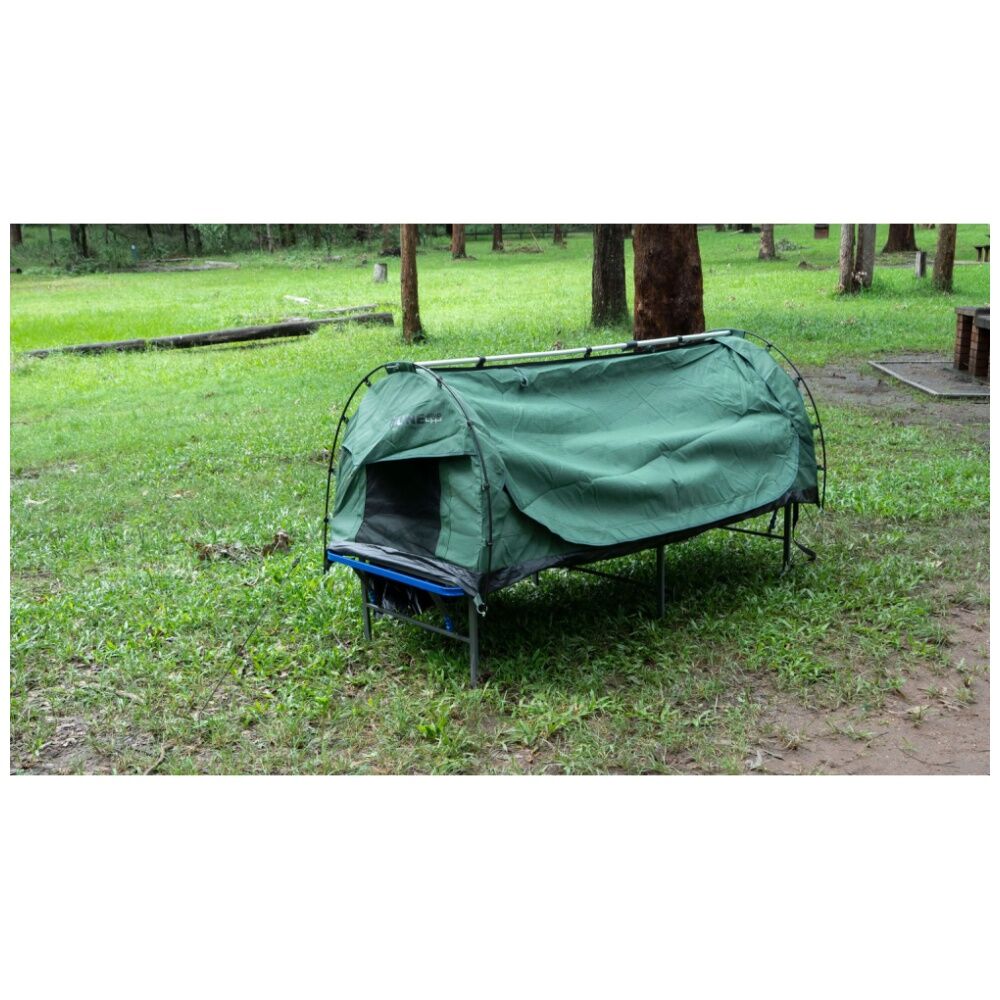 Quest Outdoors Swag & Mattress Platform Steel Frame Camping Accessory 213x76cm