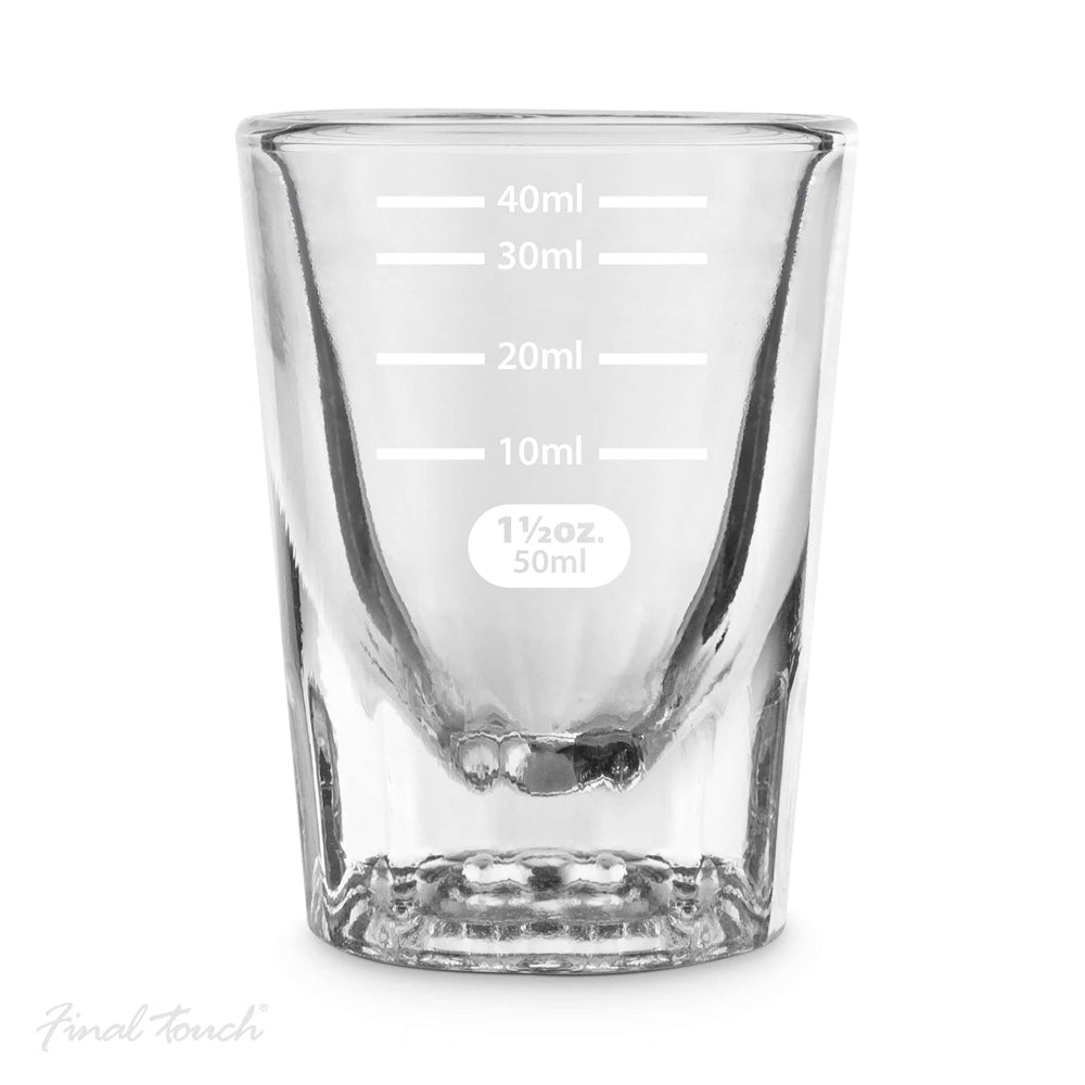 2PK Final Touch Measured Shot Glass Home Kitchen Barware