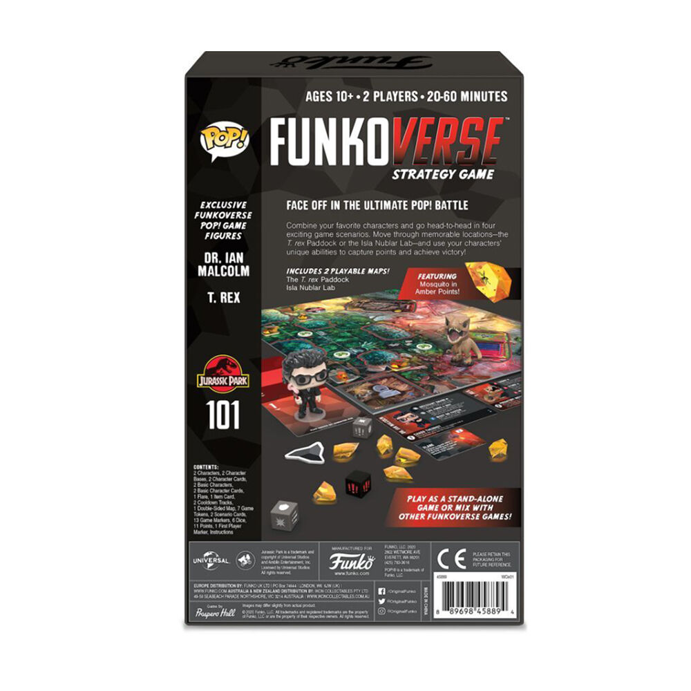 2pc verse Jurassic Park 101k Strategy Board Game 12y+
