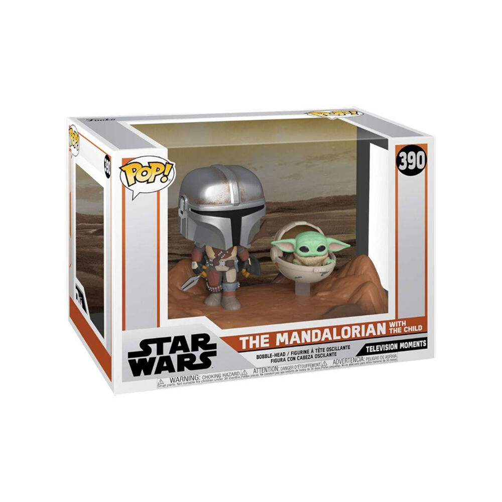 Star Wars Mandalorian & Child Pop! Movie Moment Vinyl Figure Toy