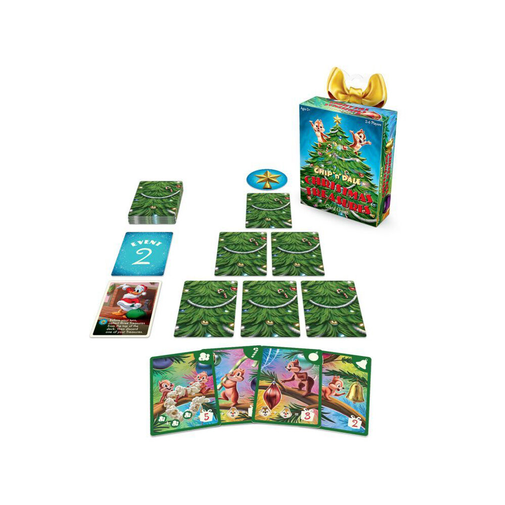 Disney Chip N Dale Christmas Treasures Card Game 5y+