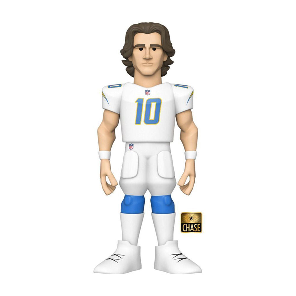 NFL Football Justin Herbert Chargers Gold Vinyl Action Figure Toy 12in