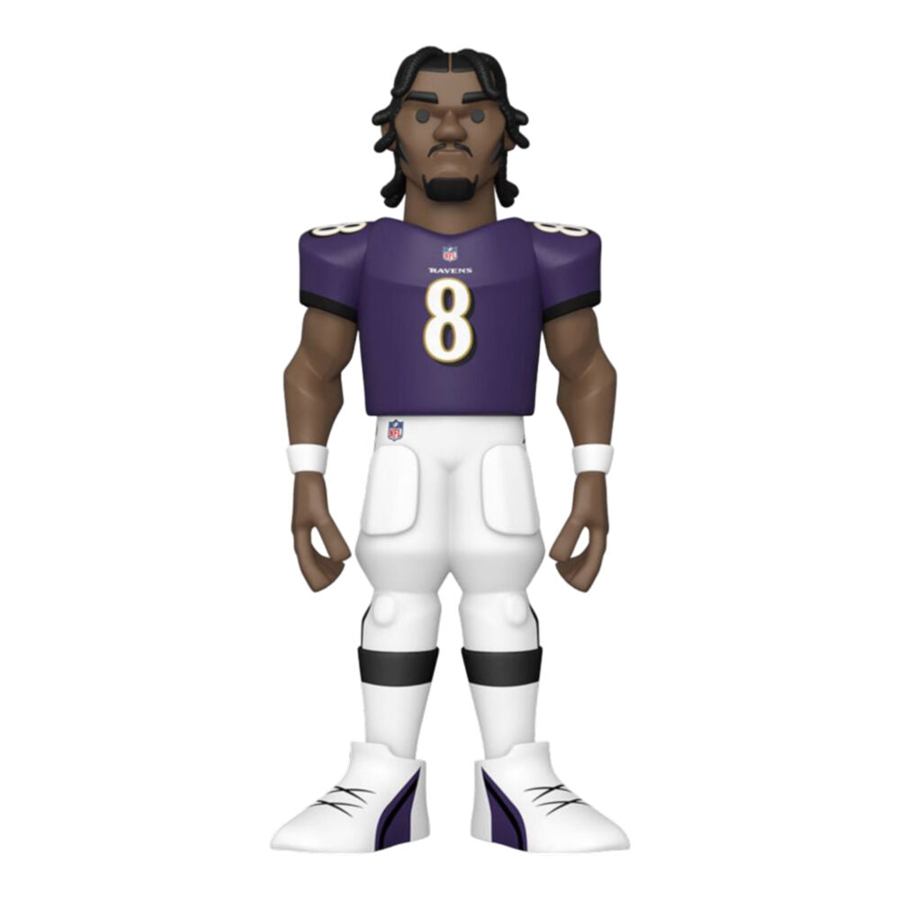 NFL Football Lamar Jackson Ravens Gold Vinyl Action Figure Toy 12in