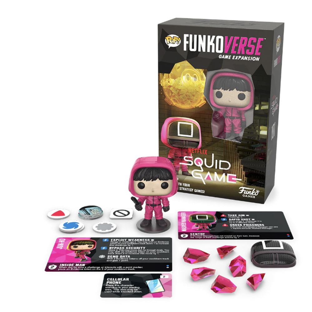 Funko Pops Funkoverse Netflix Squid Game Jun-Ho Game Expansion Set 17y+