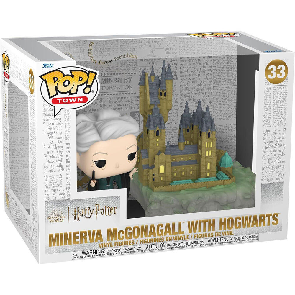 Harry Potter Minerva McGonagall With Hogwarts Pop Town Action Figure 16.5cm