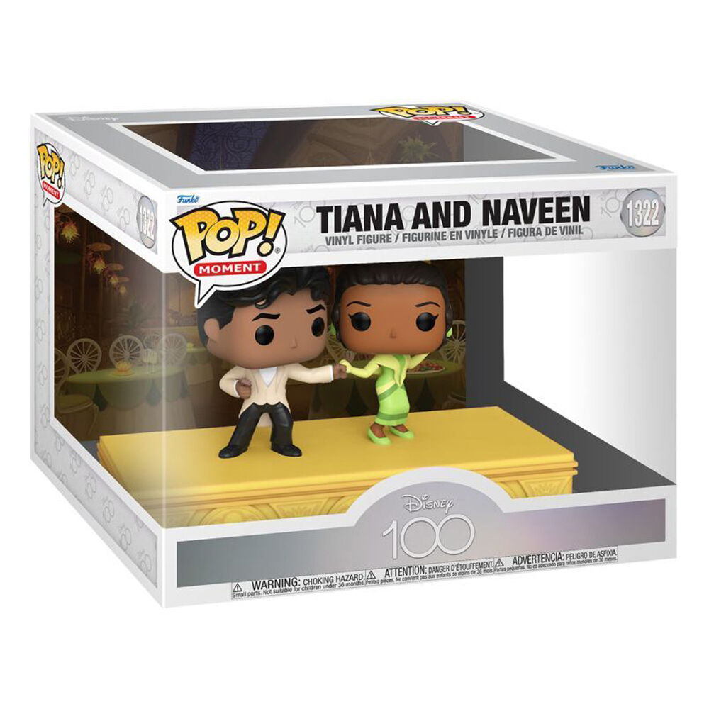 Disney 100th Tiana & Naveen Pop Moment Action Figure 13.7cm