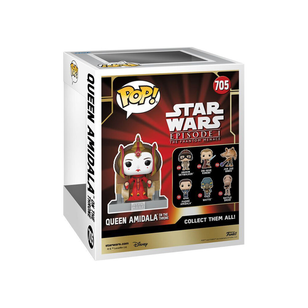 Star Wars: Phantom Menace 25th Anniv Queen Amidala on Throne Pop Figure Toy