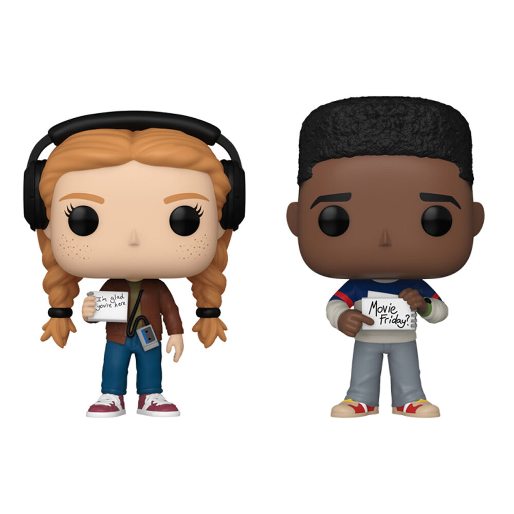 2pc Stranger Things Max & Lucas Pop Vinyl Figures 3.9/4.1in 3y+