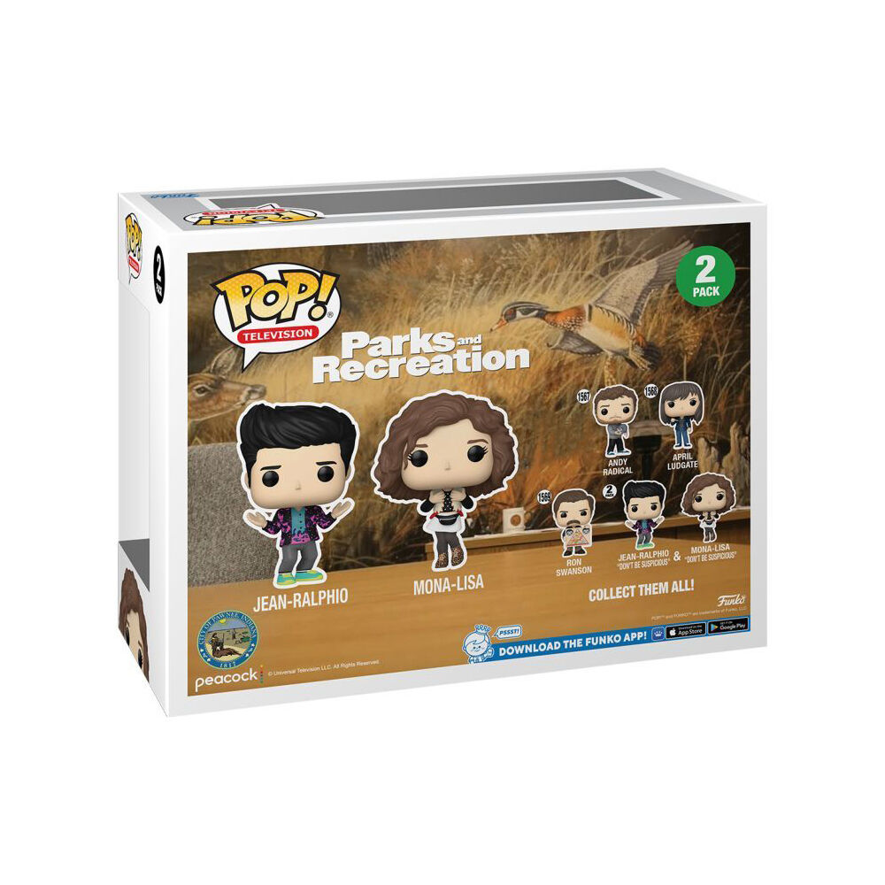 2pc Parks & Recreations 15th Anniversary Mona & Jean Pop Vinyl Figures