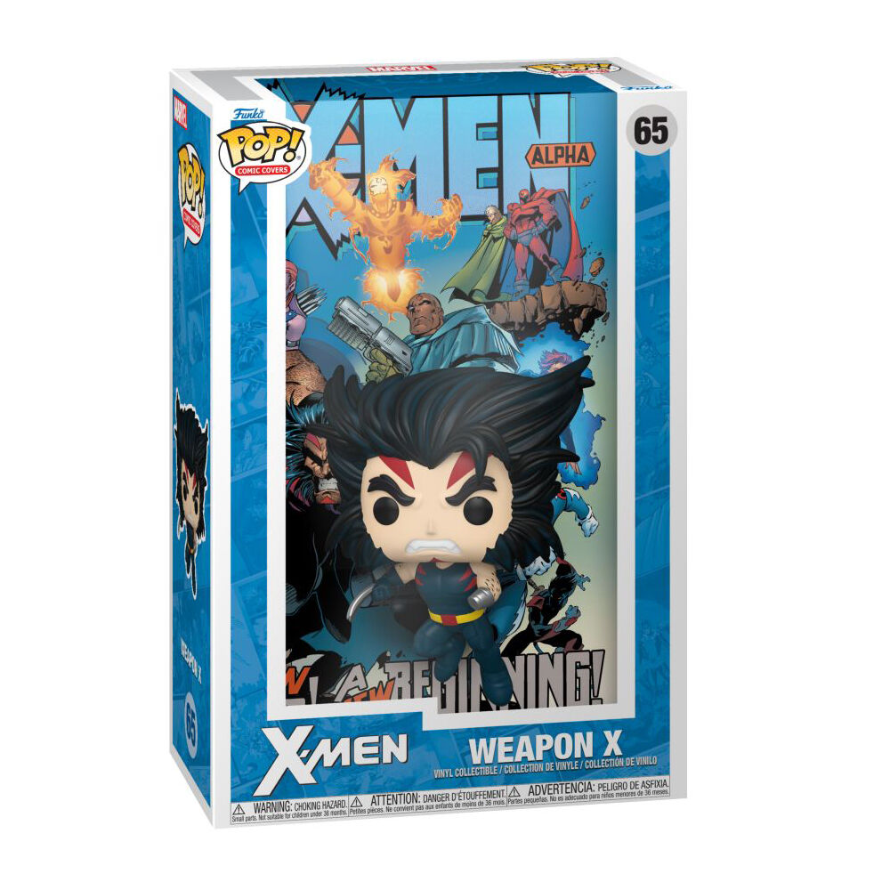 X-Men 4.9'' Weapon X Pop Comic Cover Kids Vinyl Figure Toy
