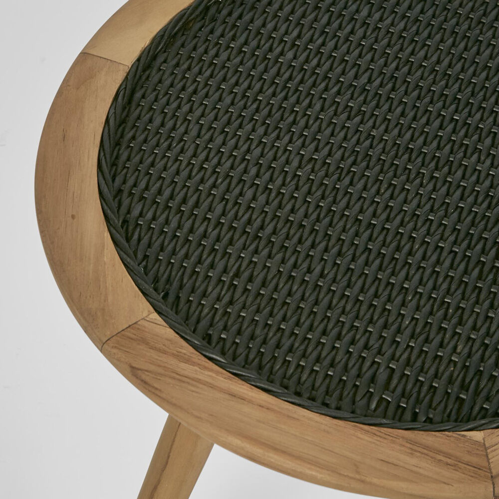 Belle Cove Teak & Synthetis Side Table Outdoor 69x82cm - Black
