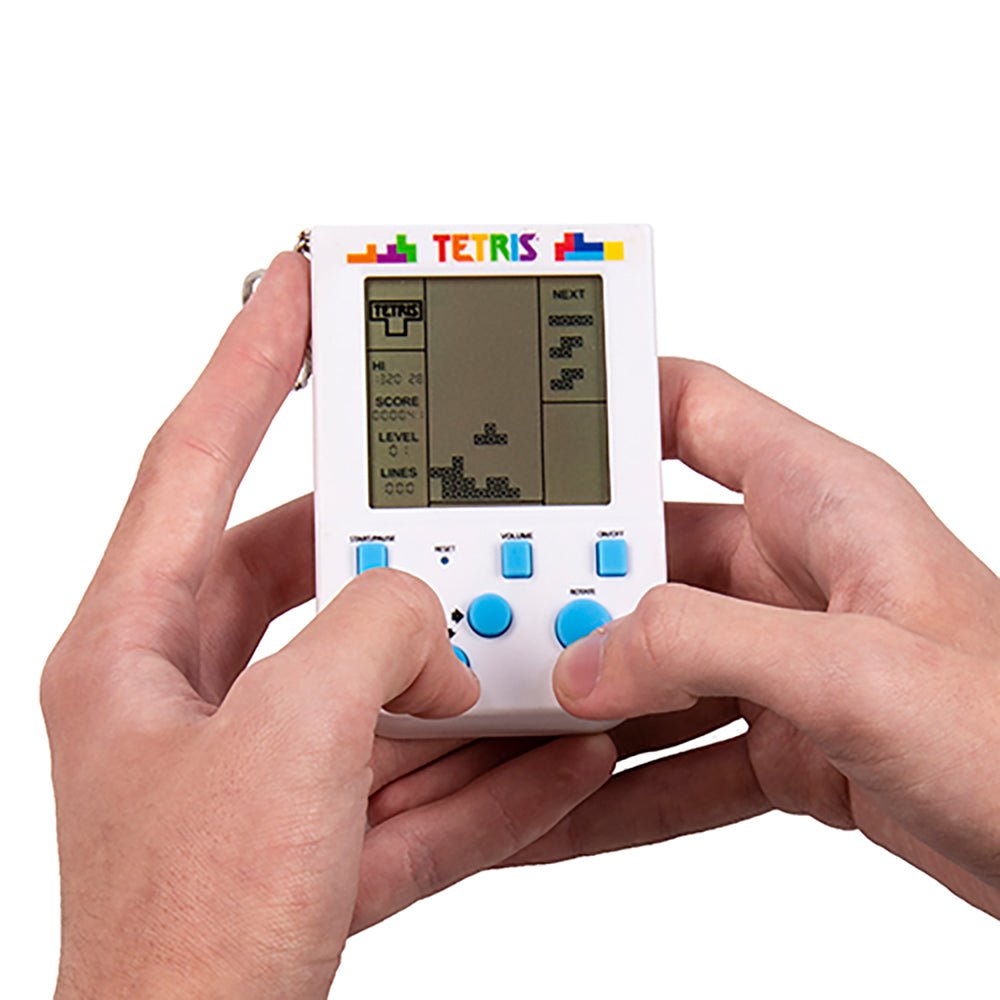 Fizz Creations Tetris Arcade Keyring Bag Accessory Toy - White