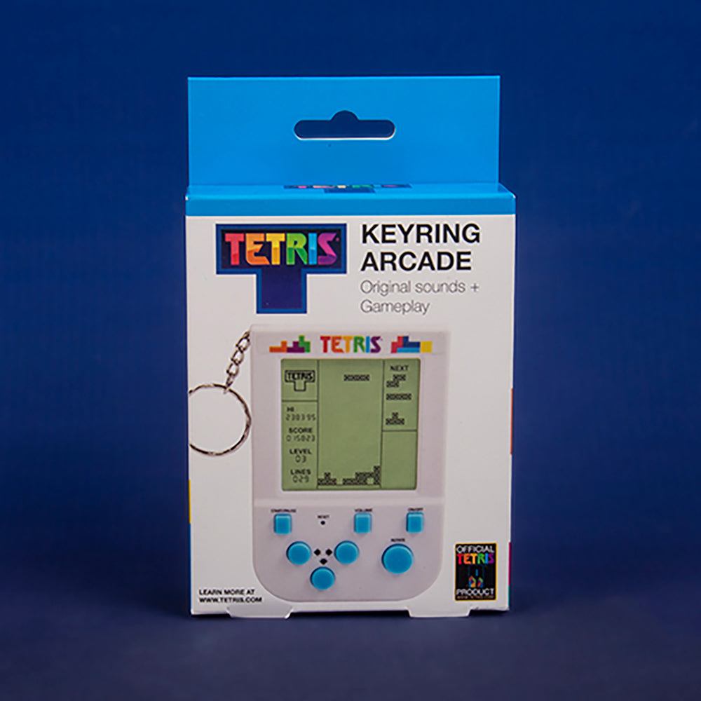 Fizz Creations Tetris Arcade Keyring Bag Accessory Toy - White