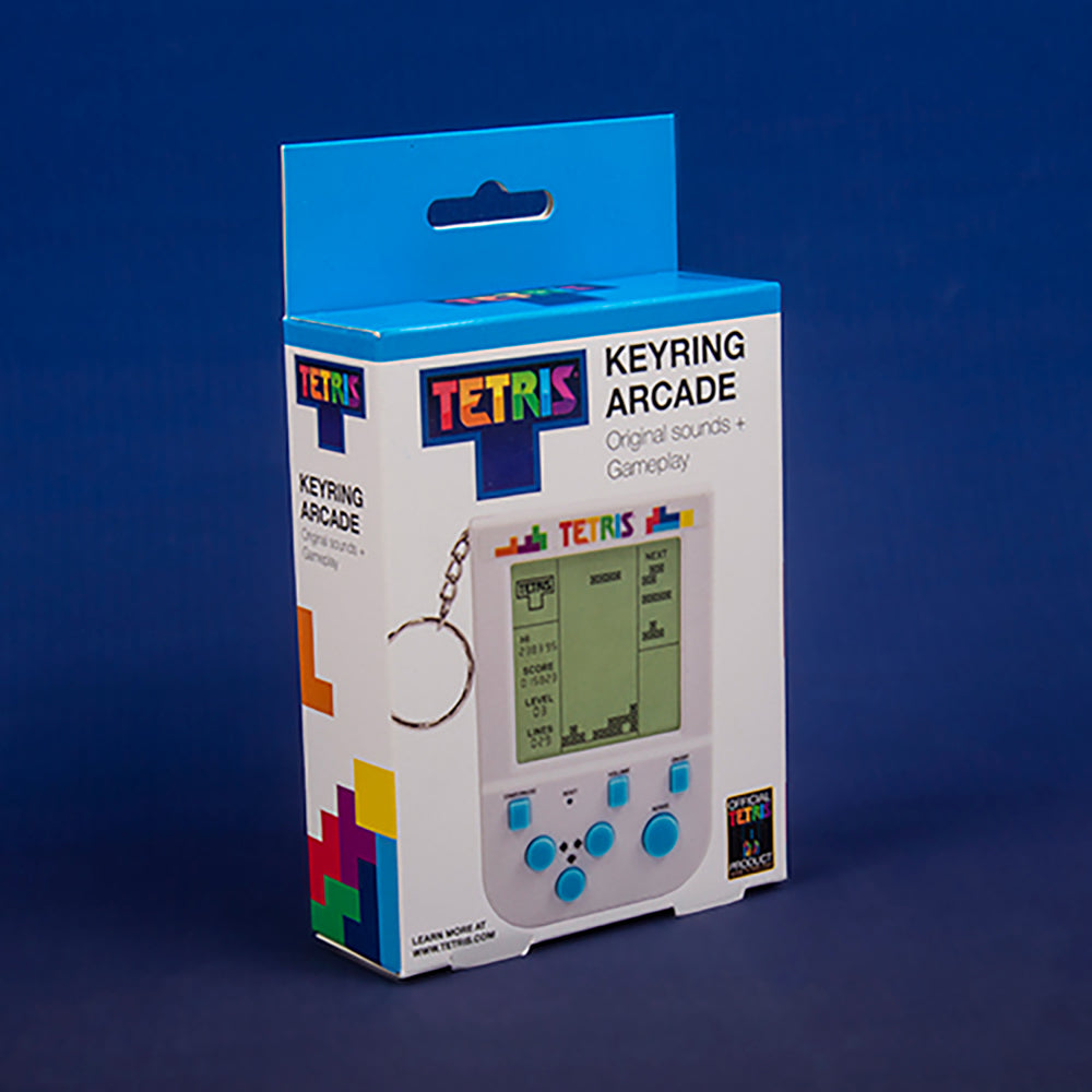 Fizz Creations Tetris Arcade Keyring Bag Accessory Toy - White