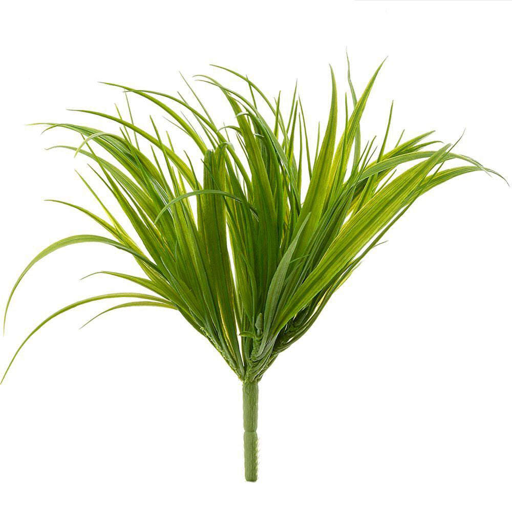 2PK Belle Grass 30cm Plastic Artificial Plant Home Decor - Green