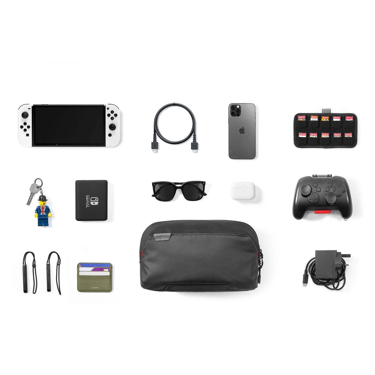 Tomtoc Arccos G42 Nintendo Switch Travel Bag - Black