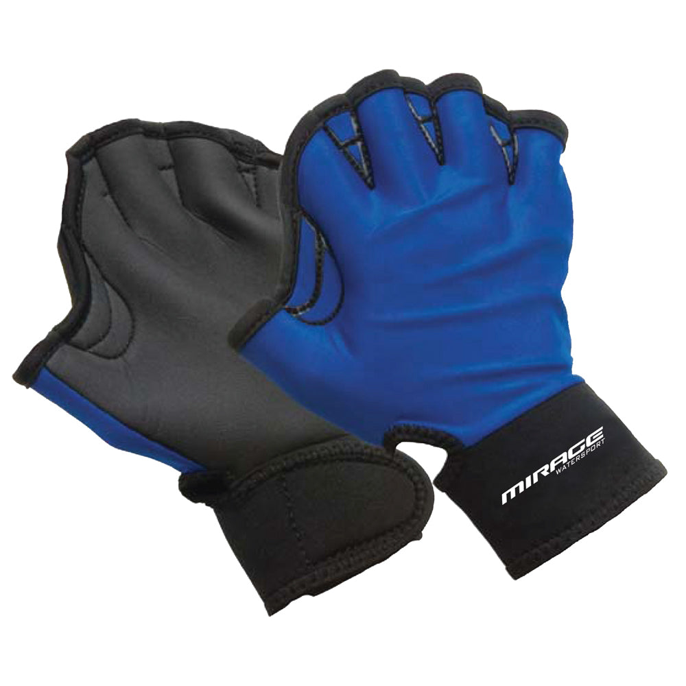 Mirage Watersports Swimming Training Gloves Blue Large