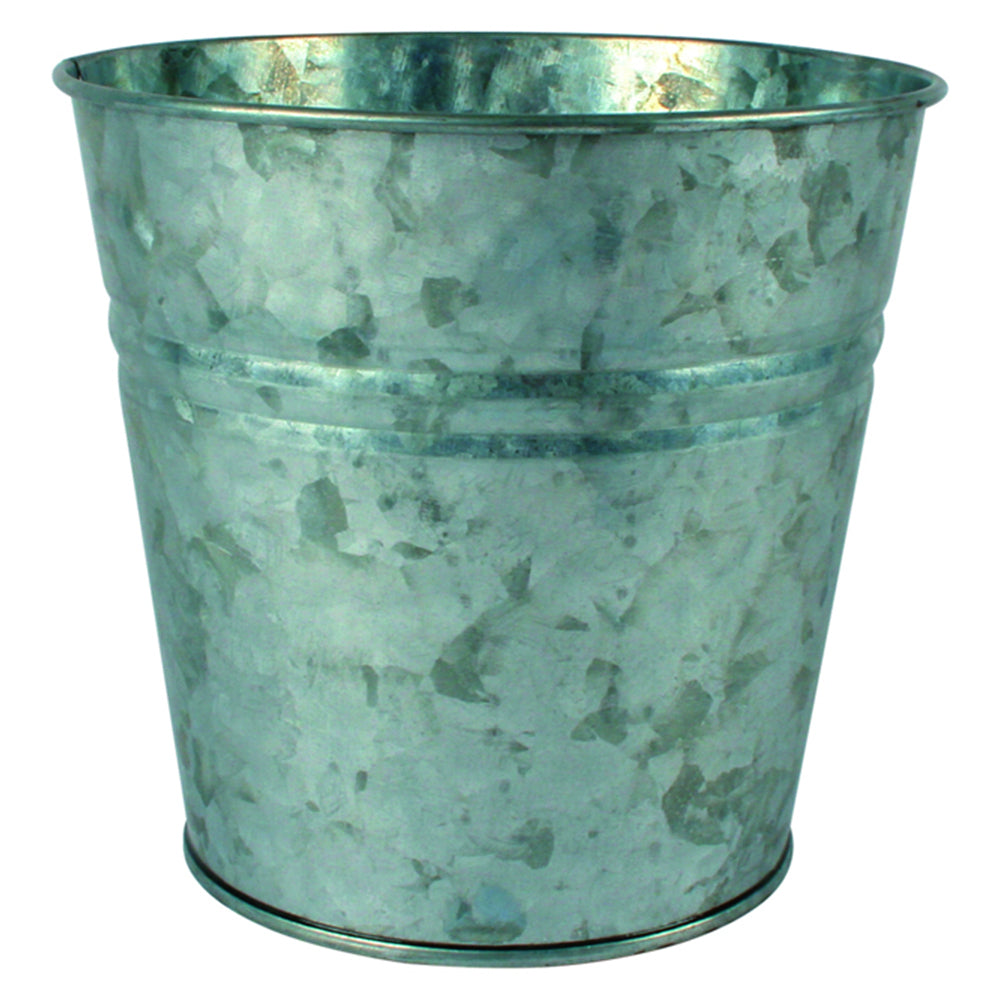 2PK Yard Master 16cm Loke Antiqued Pot Planter - Silver