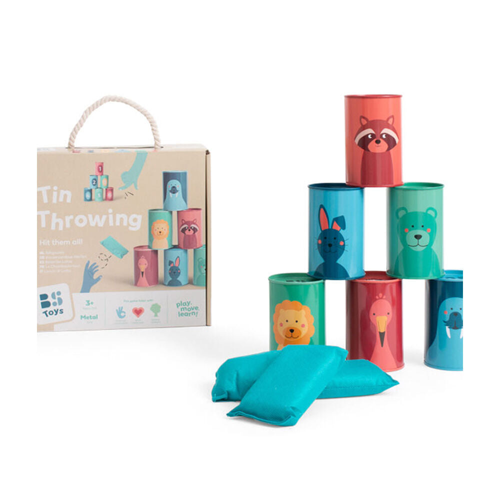 BS Toys Fabric Tin Throwing Wildlife Kids Active & Outdoor Toys 10x6cm 3y+