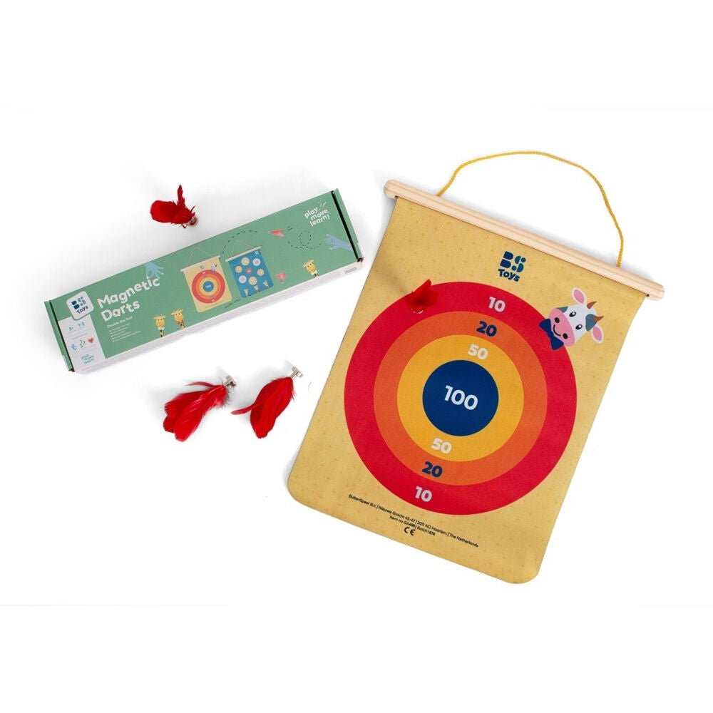 BS Toys Wood Magnetic Darts Kids Indoor Games Toys 40x31cm 3y+