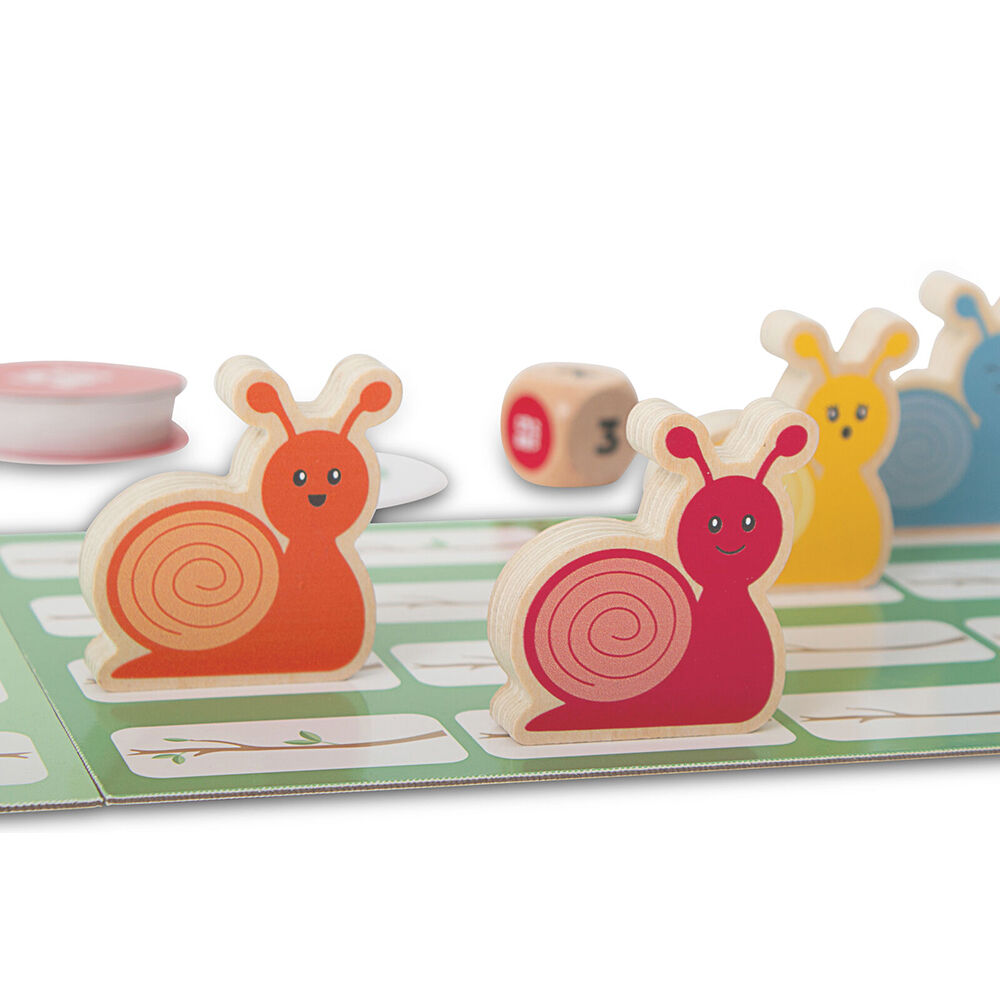 BS Toys Wood Snail Race Kids Indoor Games Toys 23.5x16cm 4y+