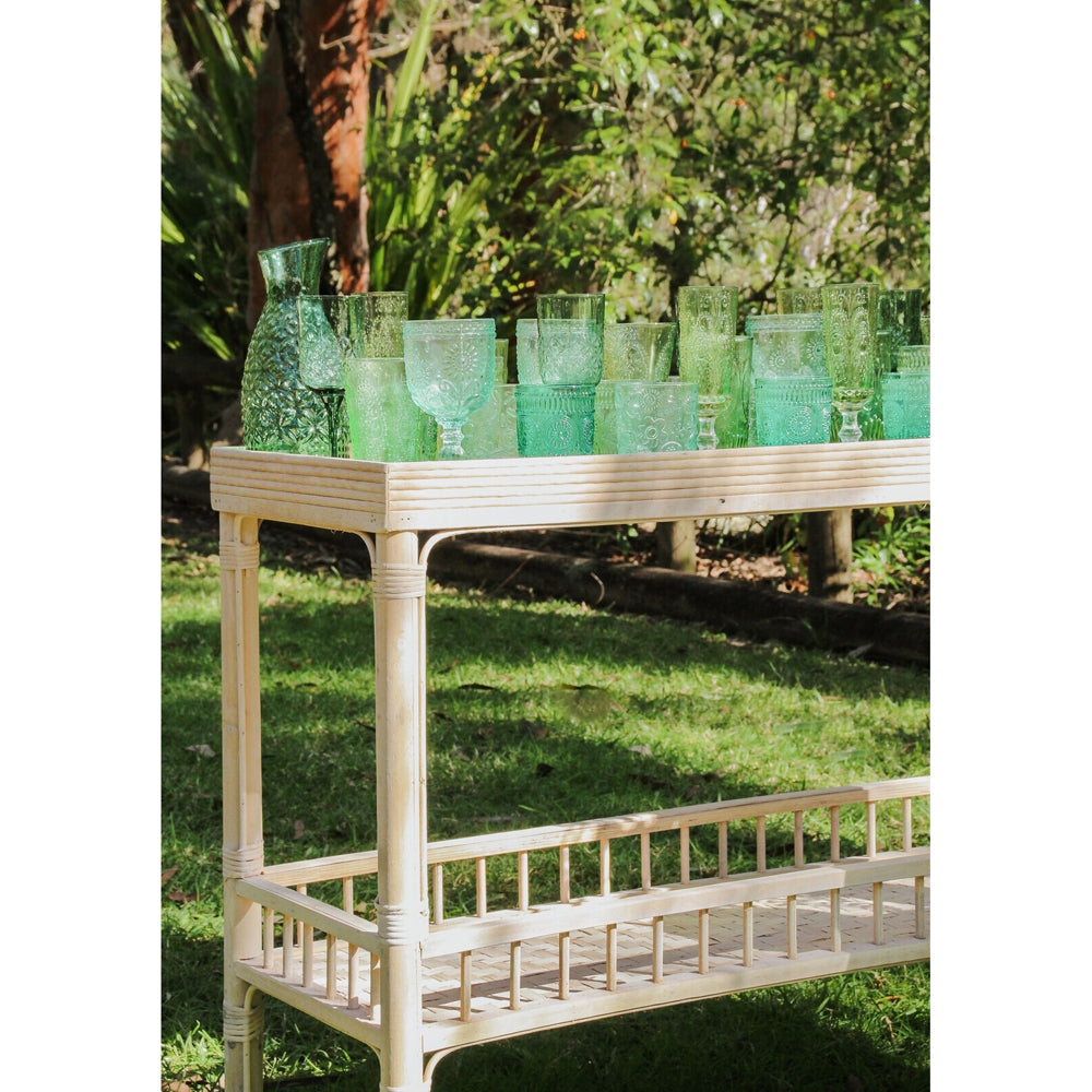 2PK LVD Garden 10cm Glass Tumbler Water/Juice Drinking Cup - Mint Green