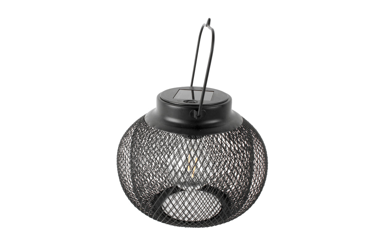 Yard Master 20x20cm Solar Outdoor Garden Lantern - Black