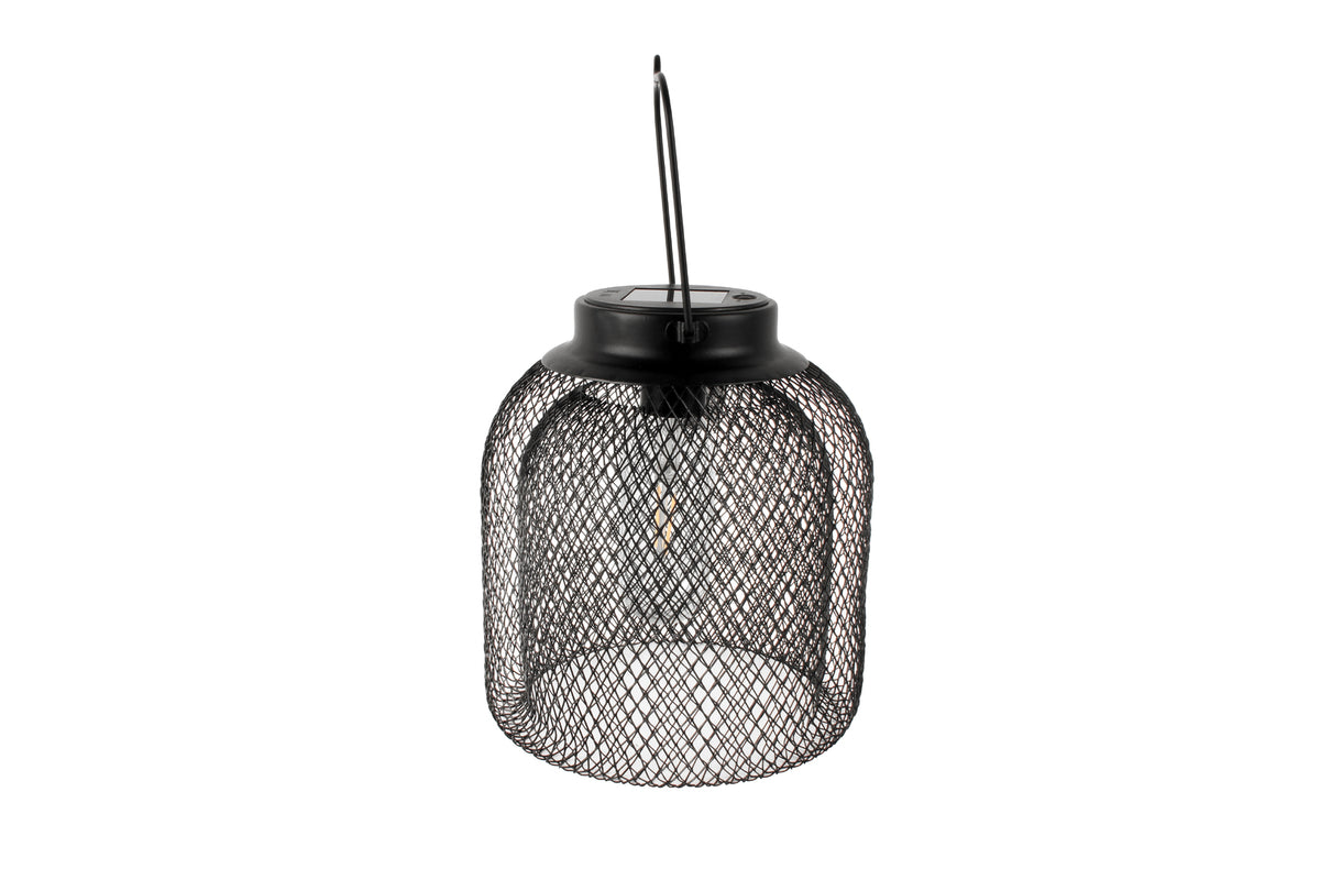 Yard Master 22x19cm Solar Outdoor Garden Lantern - Black
