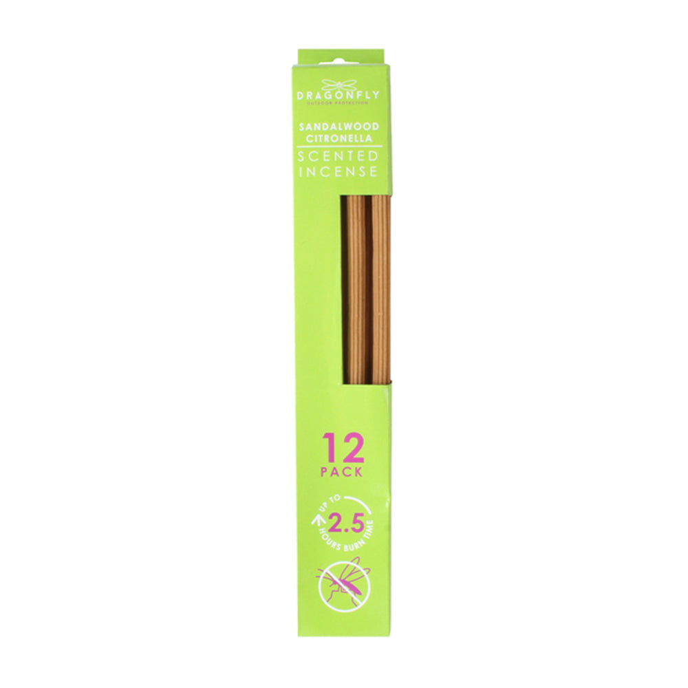 2PK 12PK Dragonfly 36cm Scented Incense Sticks Sandalwood Citronella