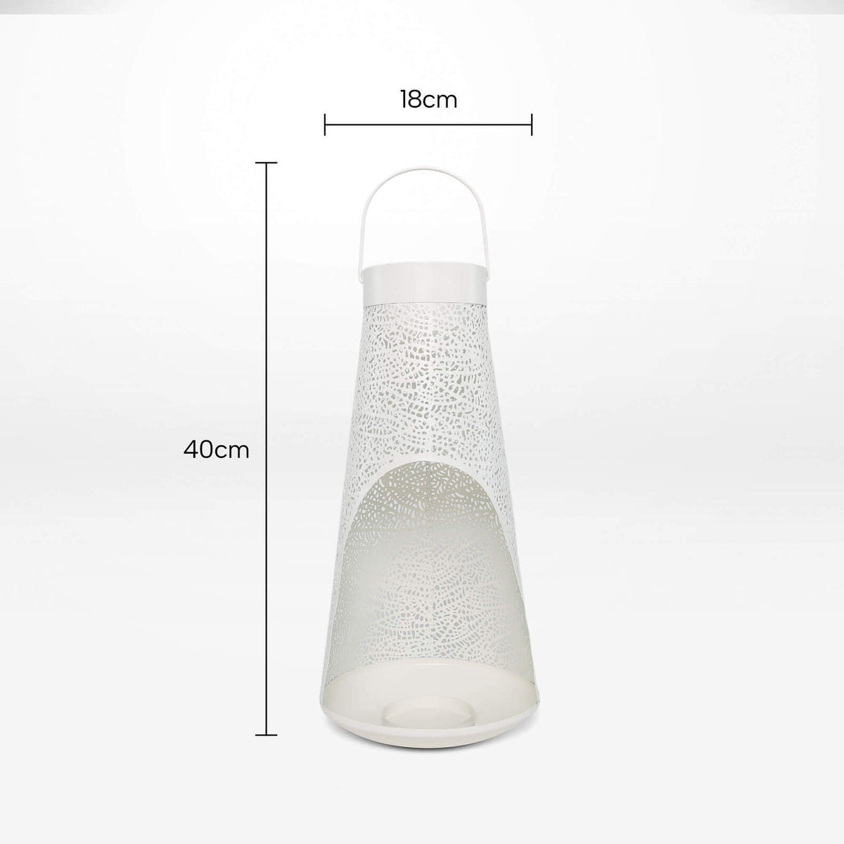 Rayell Lantern Candle Holder Medina Gardenia Cream Large 18x40x18cm