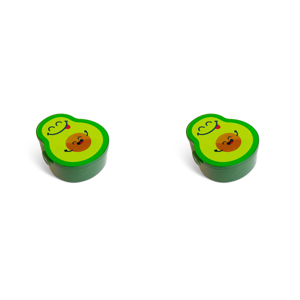 2PK Good Banana Bento Box 19.5cm Lunch Meal Container - Avocado