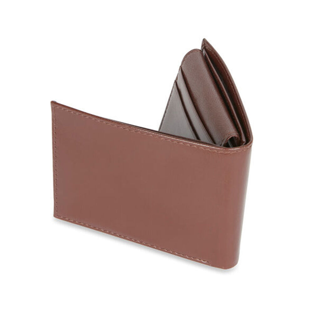 Geoffrey Beene Leather Bi-fold Men's Wallet Removable Case - Tan