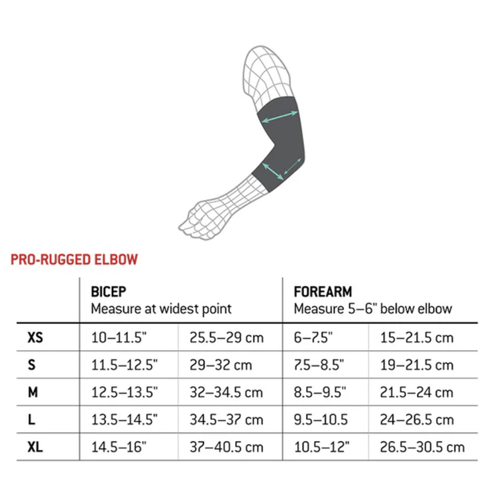 G-Form Pro-Rugged Mountain Bike Elbow Guard/Pad Black Pair